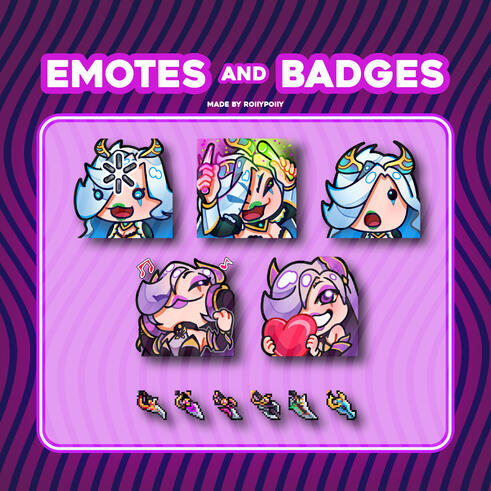 2024 Commission - Twitch Emotes and Badges